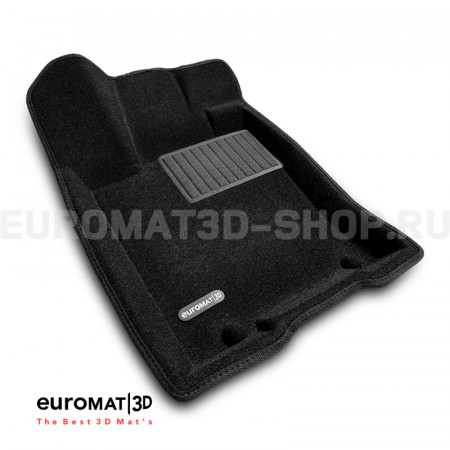 Текстильные 3D коврики Euromat3D Business в салон для Kia Mohave (2009-2020) № EMC3D-002924