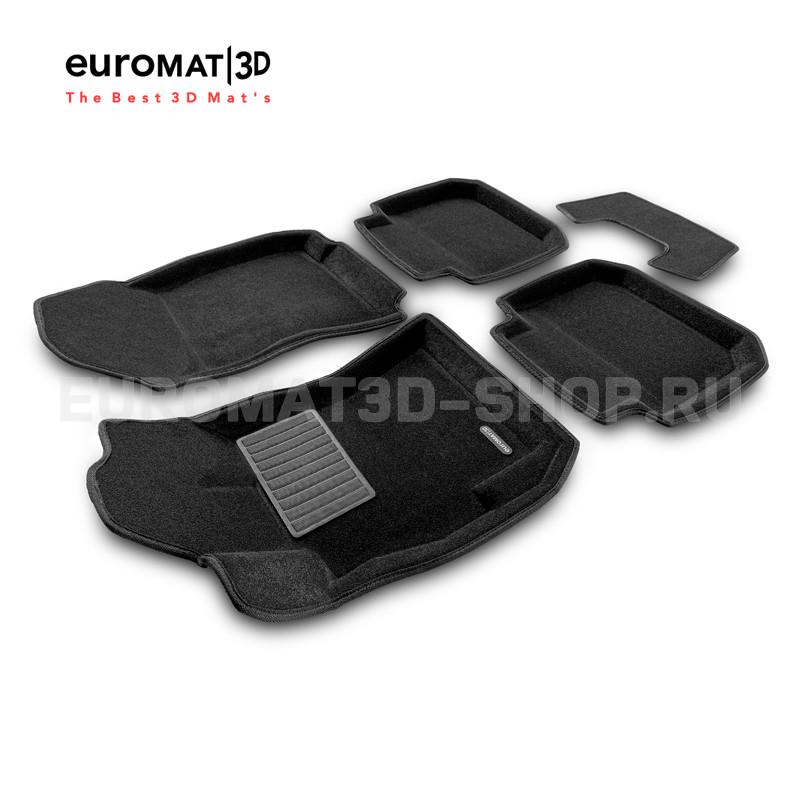 Текстильные 3D коврики Euromat3D Premium в салон для Subaru Outback (2010-2019) № EMPR3D-004704 Текстильные 3D коврики Euromat3D Premium в салон для Subaru Outback (2010-2019) № EMPR3D-004704
