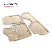 Текстильные 3D коврики Euromat3D Lux в салон для Hyundai Santa Fe (2018-) № EM3D-002704T Бежевые Текстильные 3D коврики Euromat3D Lux в салон для Hyundai Santa Fe (2018-) № EM3D-002704T Бежевые