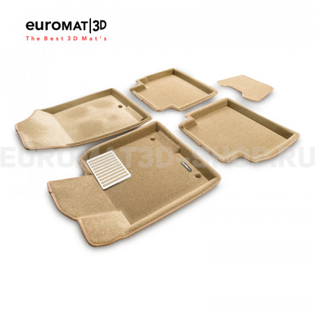 Текстильные 3D коврики Euromat3D Lux в салон для Hyundai Sonata (2017-) № EM3D-002929T Бежевые Текстильные 3D коврики Euromat3D Lux в салон для Hyundai Sonata (2017-) № EM3D-002929T Бежевые