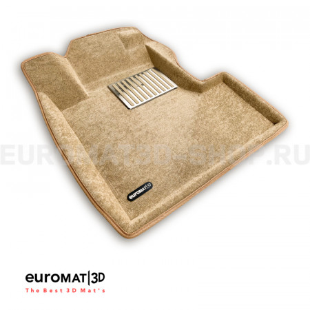 Текстильные 3D коврики Euromat3D Lux в салон для Honda CR-V (2006-2012) № EM3D-002606T Бежевые Текстильные 3D коврики Euromat3D Lux в салон для Honda CR-V (2006-2012) № EM3D-002606T Бежевые