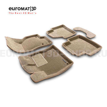 Текстильные 3D коврики Euromat3D Business в салон для Skoda Superb (2015-) № EMC3D-004510T Бежевые Текстильные 3D коврики Euromat3D Business в салон для Skoda Superb (2015-) № EMC3D-004510T Бежевые