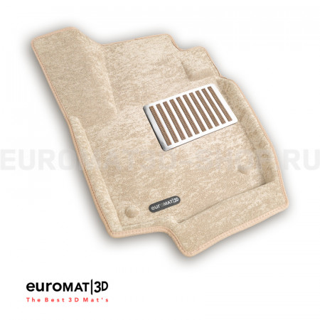 Текстильные 3D коврики Euromat3D Lux в салон для Volkswagen Polo (2020-) № EM3D-004508T Бежевые Текстильные 3D коврики Euromat3D Lux в салон для Volkswagen Polo (2020-) № EM3D-004508T Бежевые
