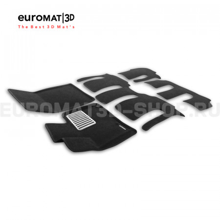 Текстильные 3D коврики Euromat3D Lux в салон для Gac M8 (2023-) № EM3D-001434 Текстильные 3D коврики Euromat3D Lux в салон для Gac M8 (2023-) № EM3D-001434
